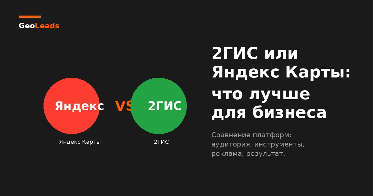 2ГИС или Яндекс Карты: что лучше для бизнеса