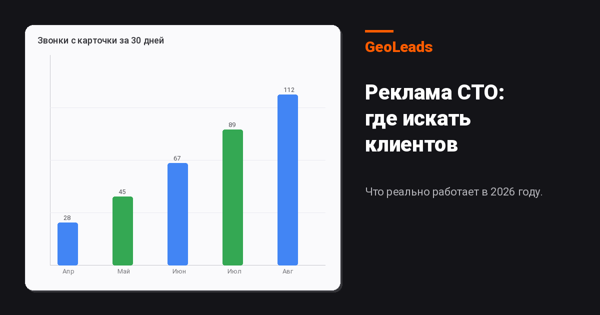 Реклама СТО