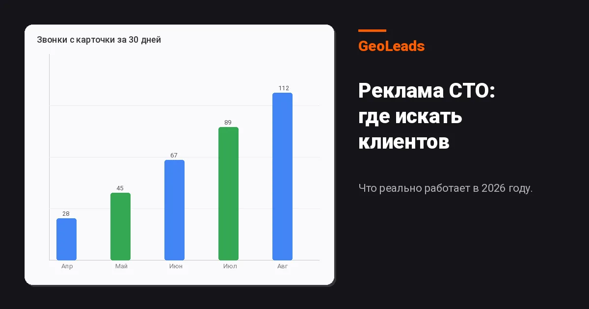 Реклама СТО