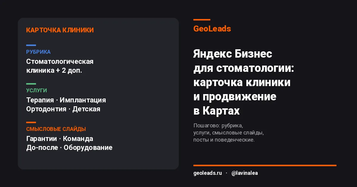 Яндекс Бизнес для стоматологии: как заполнить карточку клиники и поднять её в выдаче Карт